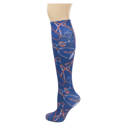 SoxTrot - Navy Tack Knee Highs