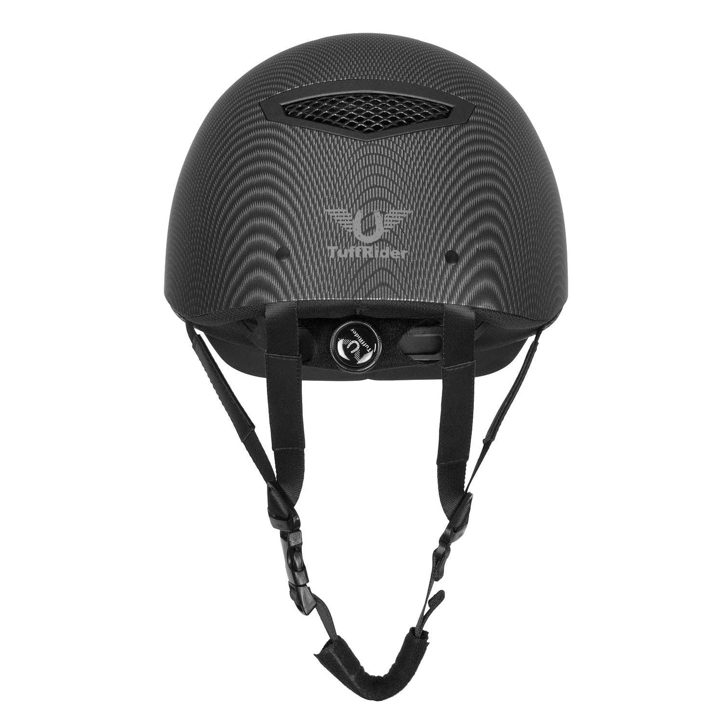 TuffRider Carbon Fiber Shell Helmet Equestrian Riders -Black