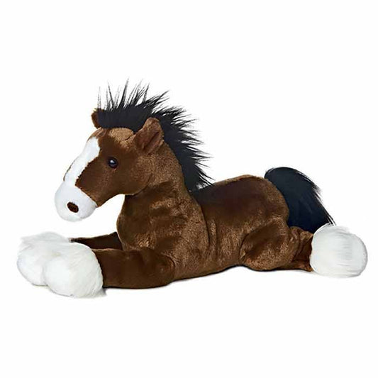12" Plush Clydesdale Horse Stuffed Animal