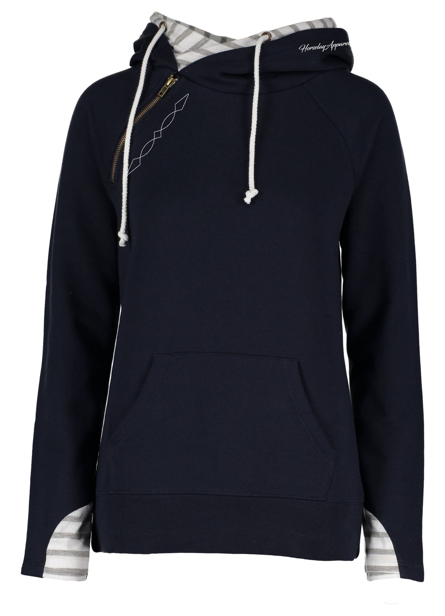 Fancy Stitch Hoodie: Navy