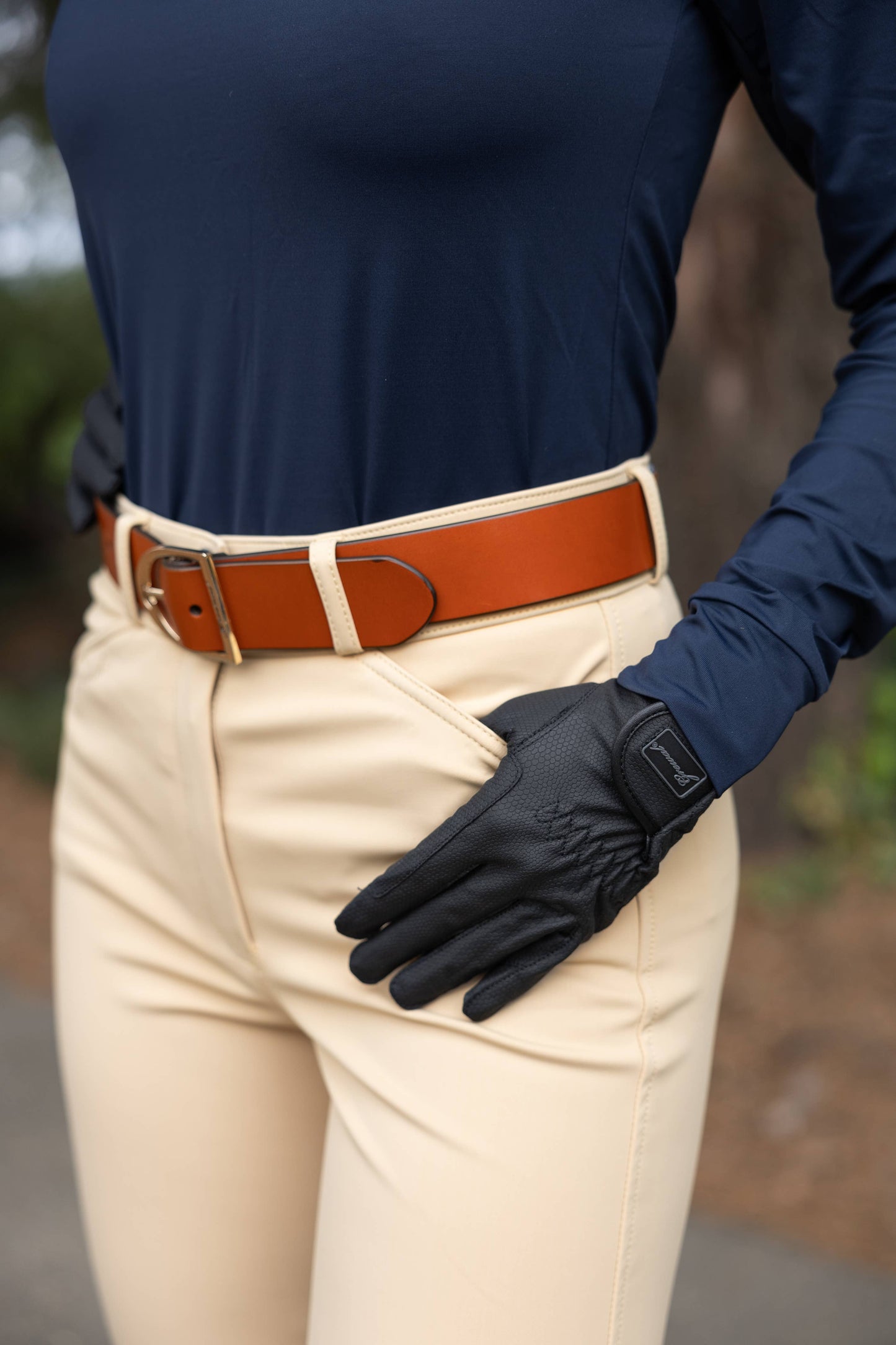 Ansa - Goat Leather Touchscreen Compatible Riding Gloves
