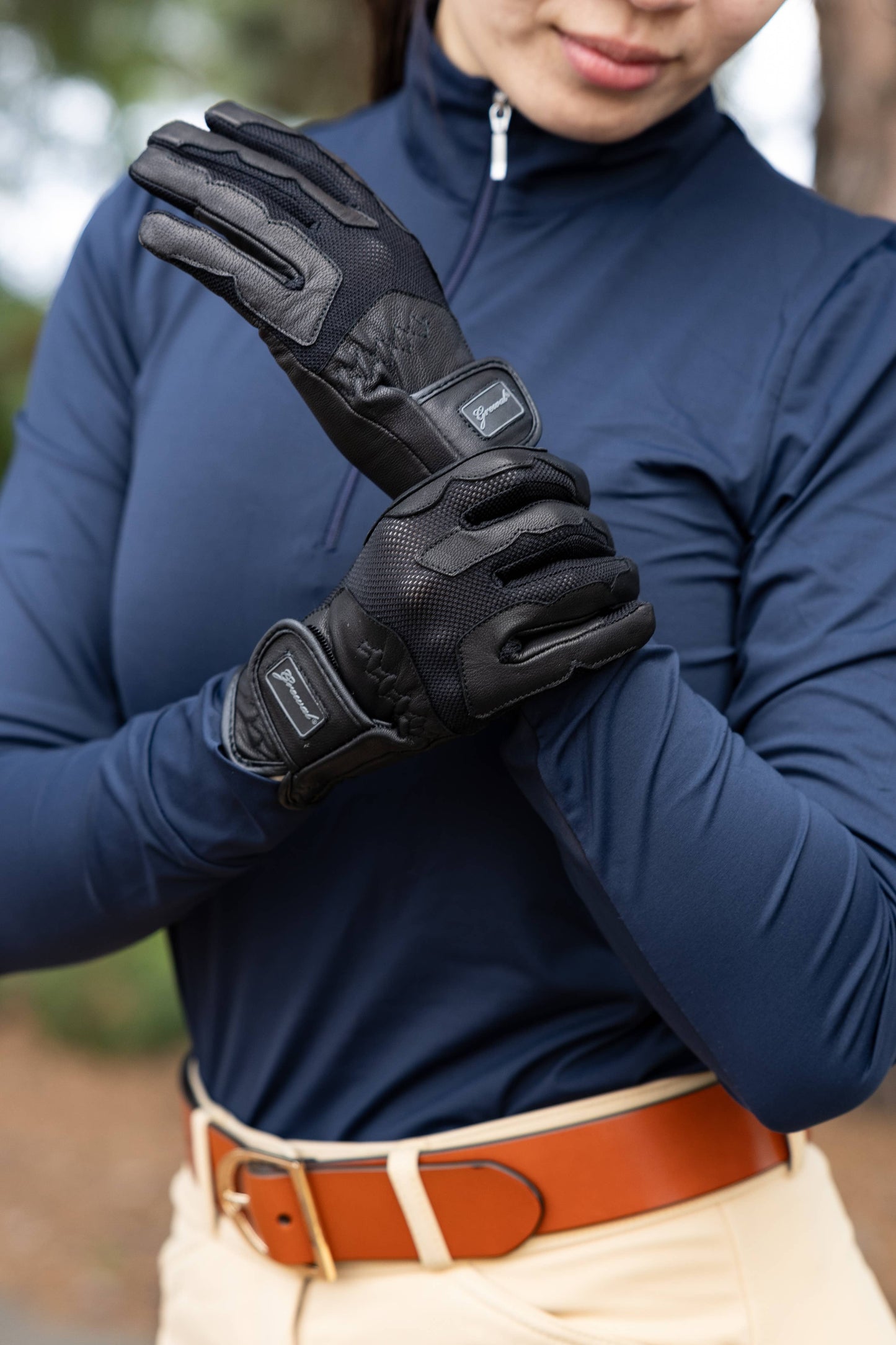 Elizabeth Genuine Goat Leather Riding Gloves