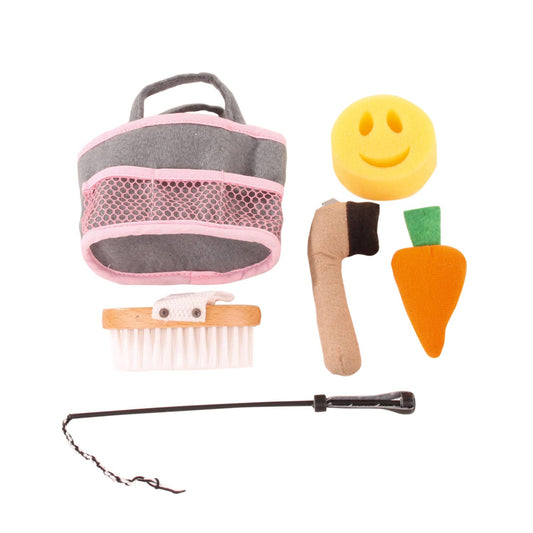 Baby Doll Toy Horse Care "Black Beauty" Accessory Playset