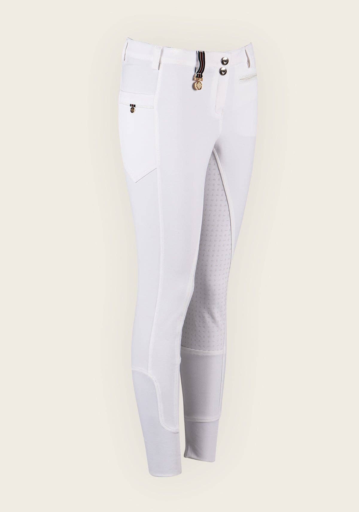 Espoir - Inspire Full Seat High Waist White Coolmax Breeches