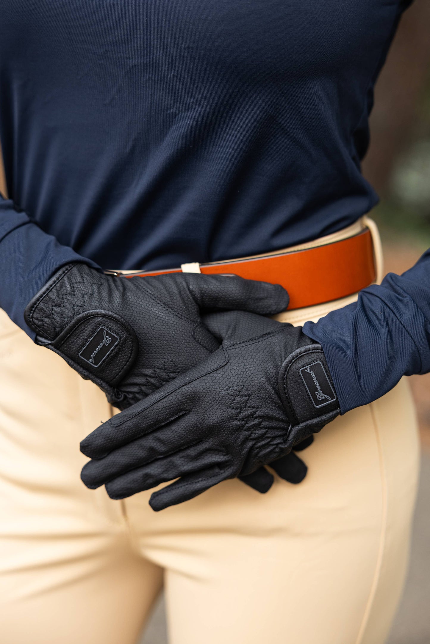 Ansa - Goat Leather Touchscreen Compatible Riding Gloves