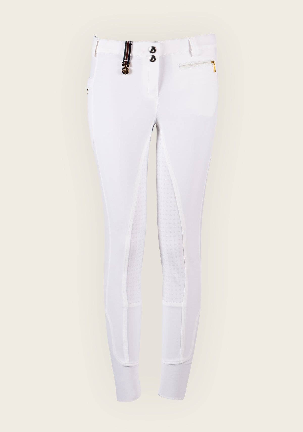 Espoir - Inspire Full Seat High Waist White Coolmax Breeches